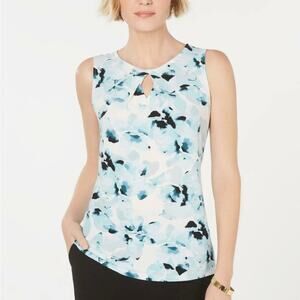 Kasper Floral Print Sleeveless Top